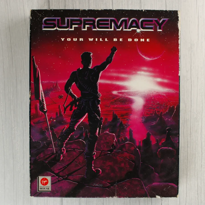 A Supremacy videójáték dobozának előlapja