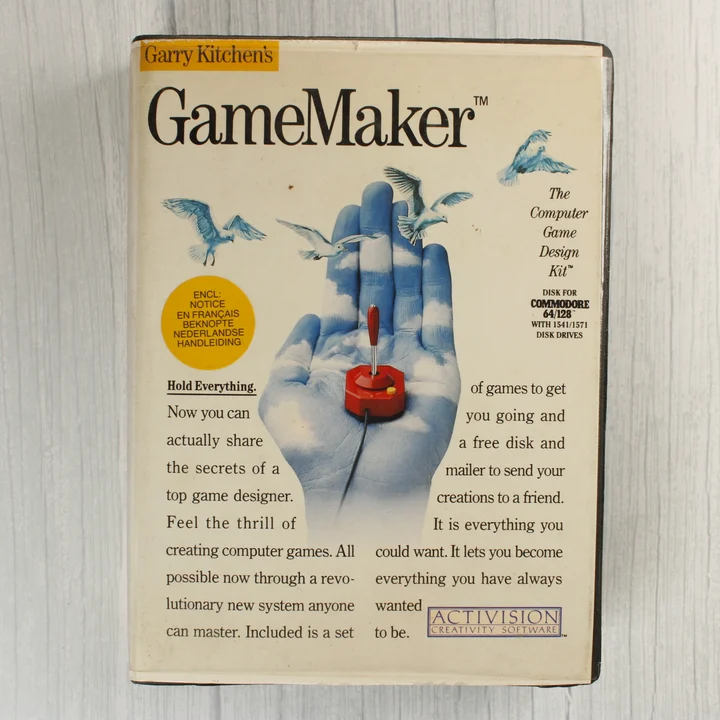 Garry Kitchen's GameMaker szoftver dobozának előlapja