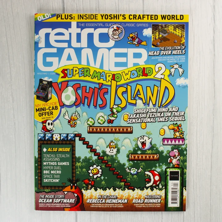 A Retro Gamer magazin címlapja Yoshi's Island grafikával