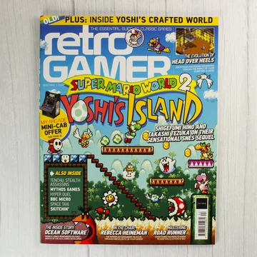 A Retro Gamer magazin címlapja Yoshi's Island grafikával