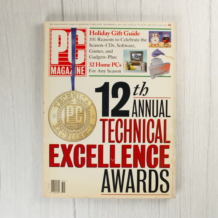 A PC Magazine 1995. december 19-i számának címlapja