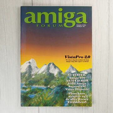 Az Amiga Forum magazin 1992/2-es számának színes borítója