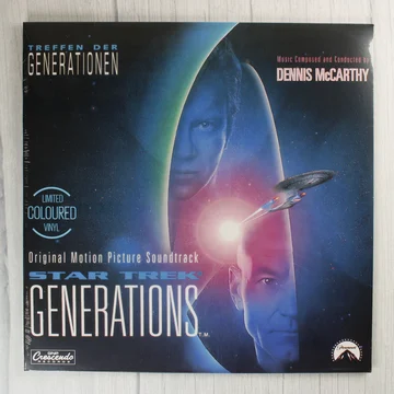Star Trek Generations filmzene bakelit lemez előlapja