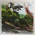 A Horizon Forbidden West soundtrack bakelit lemez hátoldala egy gépi lénnyel