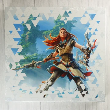 Horizon Forbidden West 6 LP bakelit box set előlapja Aloy karakterével