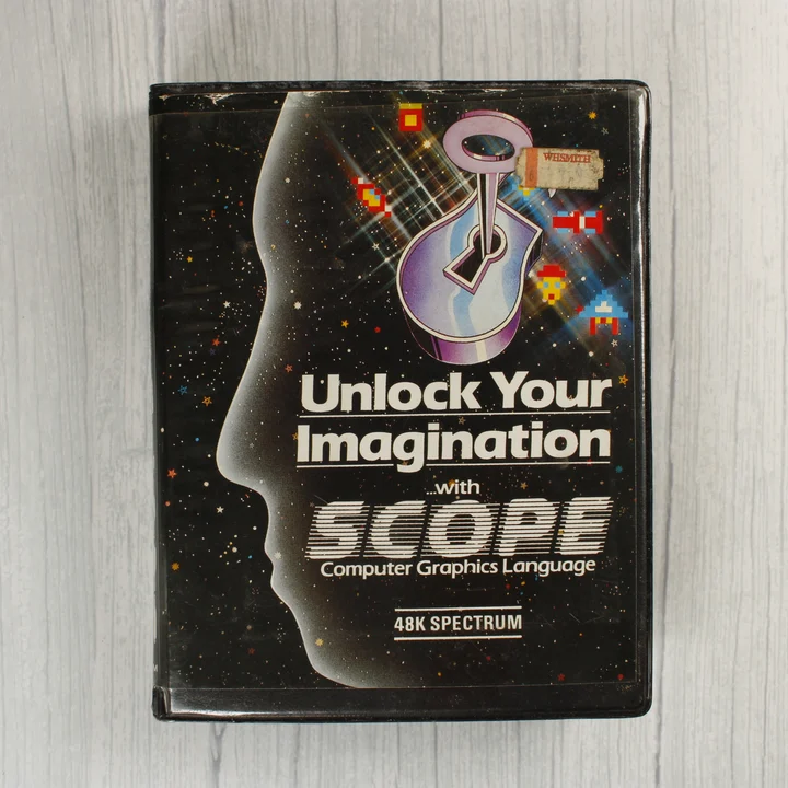 A SCOPE Computer Graphics Language szoftver elülső borítója ZX Spectrumhoz