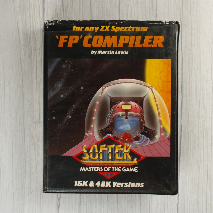 Softek FP Compiler ZX Spectrum szoftver előlapja