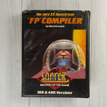 Softek FP Compiler ZX Spectrum szoftver előlapja