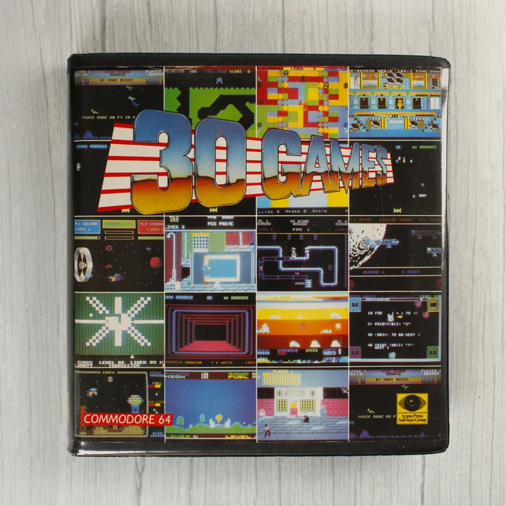 30 Games Commodore 64 videójáték-válogatás előlapja