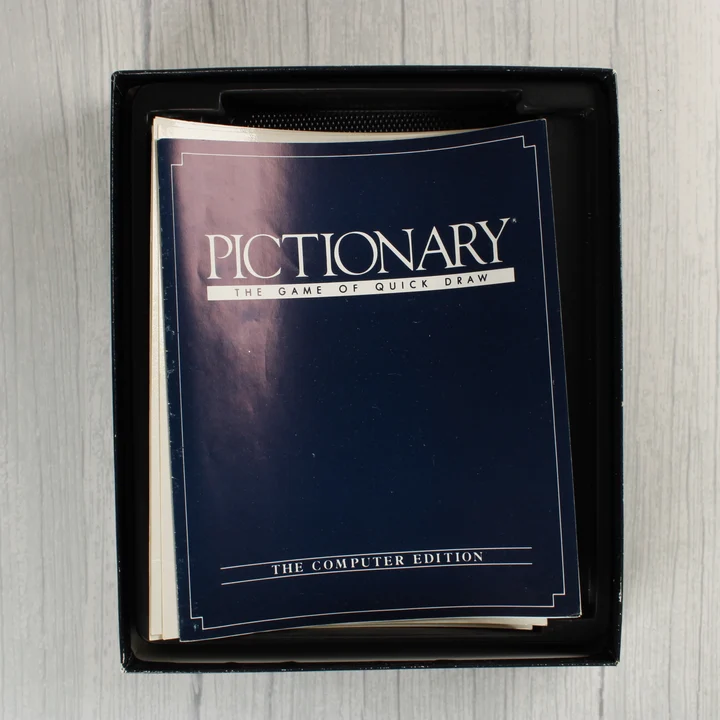 Pictionary C64 használati útmutató a dobozban