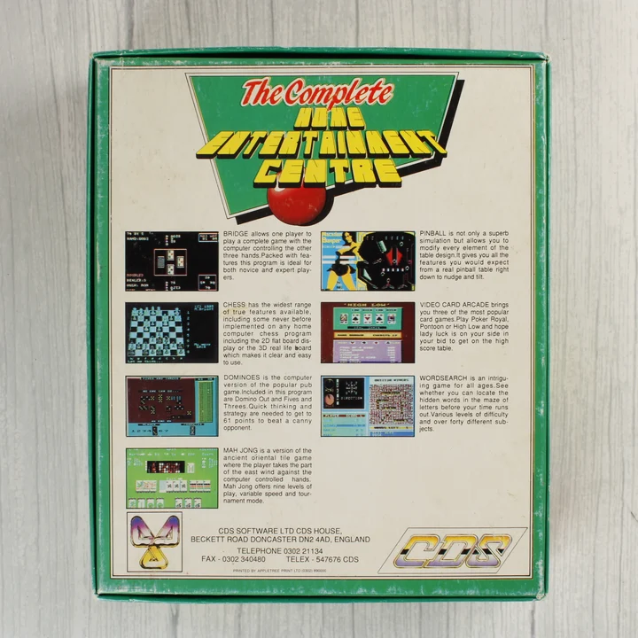 The Complete Home Entertainment Centre Commodore 64 játék dobozának hátoldala