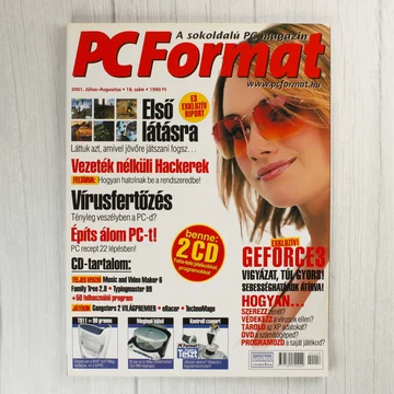 A PC Format magazin 2001. július-augusztusi számának címlapja