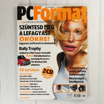 A PC Format magazin 2001. szeptemberi számának címlapja