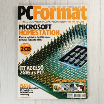 A PC Format magazin 2001. októberi számának címlapja