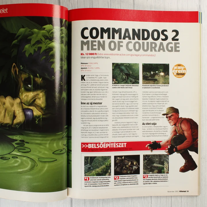 A PC Format magazin Commandos 2 videójáték leírása