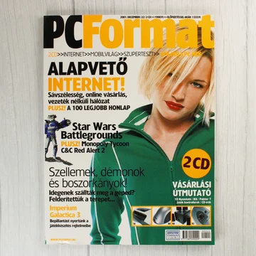 A PC Format magazin 2001. decemberi számának címlapja