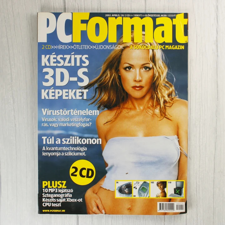 A PC Format magazin 2002. áprilisi számának címlapja