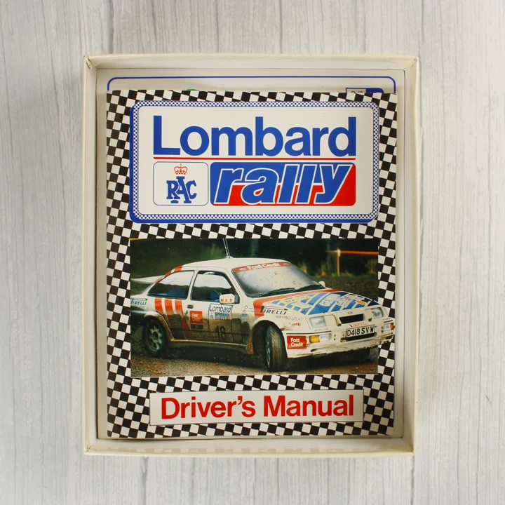 Lombard RAC Rally Driver's Manual kézikönyv a dobozban