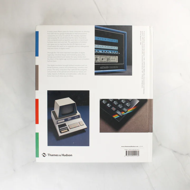 A Home Computers könyv hátoldala leírással és vonalkóddal