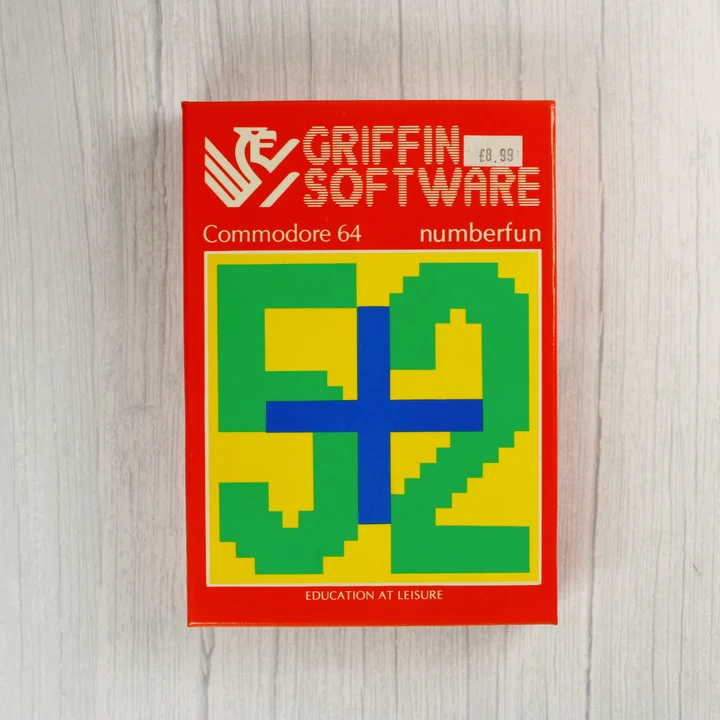 A Numberfun Commodore 64 szoftver piros dobozának előlapja