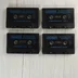 Négy darab fekete Commodore 64 magnókazetta
