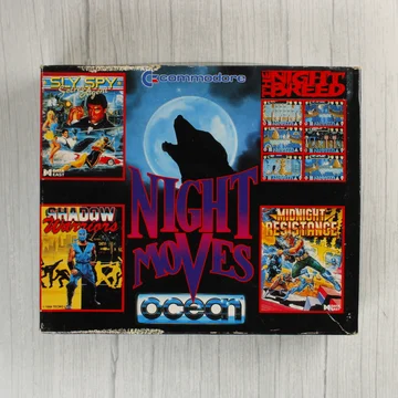 Night Moves Commodore 64 játékgyűjtemény doboza