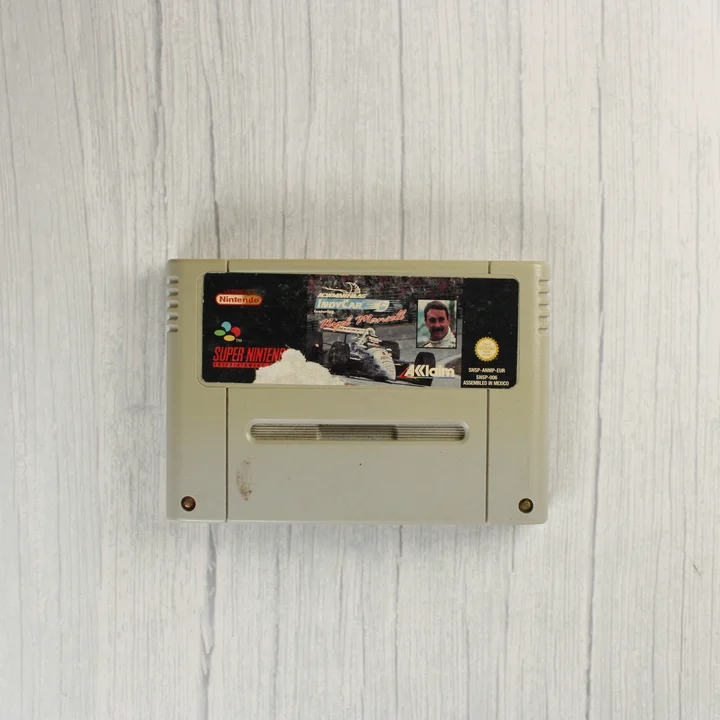 Newman/Haas IndyCar featuring Nigel Mansell SNES cartridge