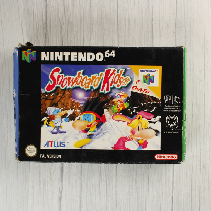 Snowboard Kids Nintendo 64 játék dobozának előlapja