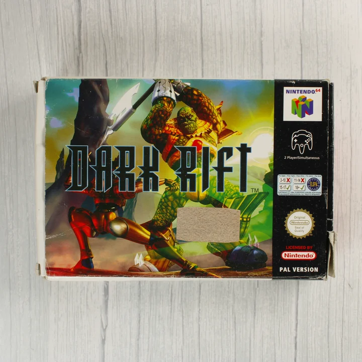 Dark Rift Nintendo 64 játék dobozának előlapja