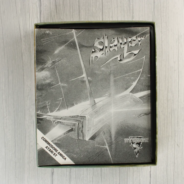 Slayer videójáték használati útmutatója a dobozban