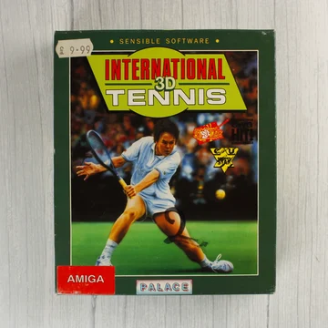 International 3D Tennis Amiga játék dobozának előlapja