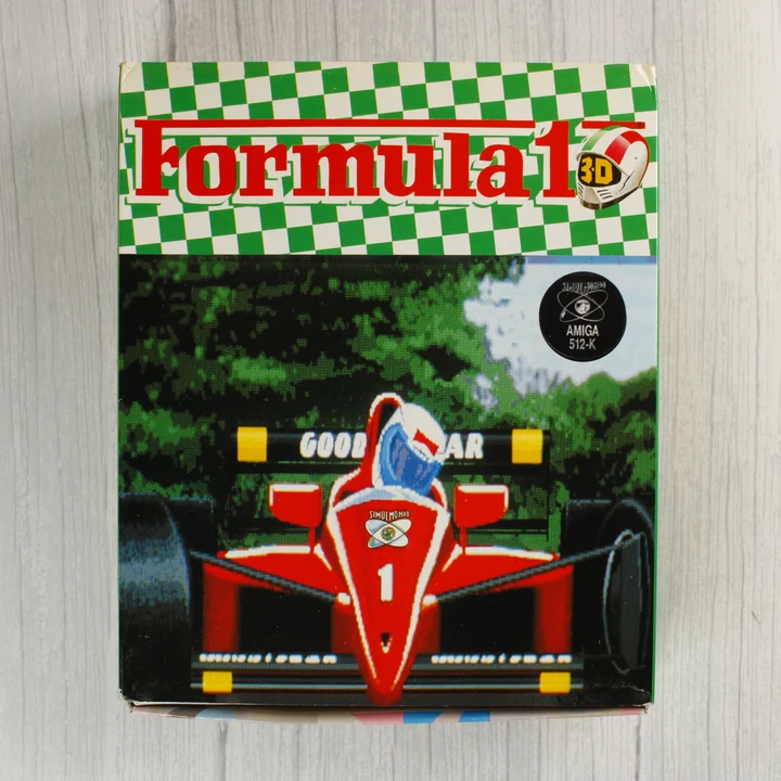 Formula 1 3D Amiga játék dobozának előlapja