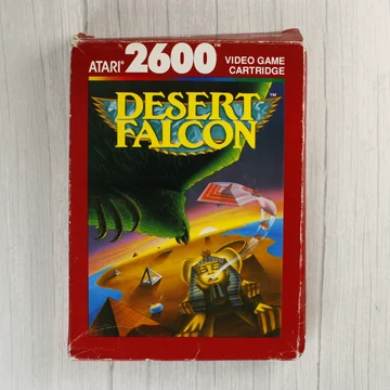 Desert Falcon Atari 2600 videójáték dobozának előlapja