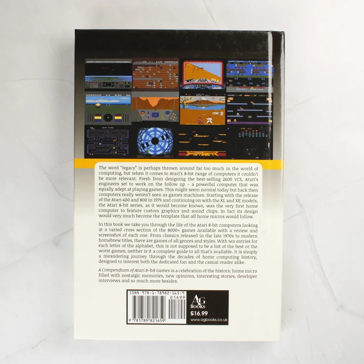 A Compendium of Atari 8-Bit Games Volume One könyv hátsó borítója