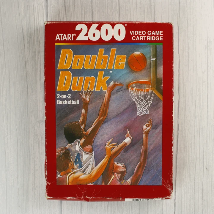 Double Dunk Atari 2600 videójáték dobozának előlapja
