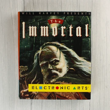 The Immortal Atari ST videójáték dobozának előlapja egy varázsló képével