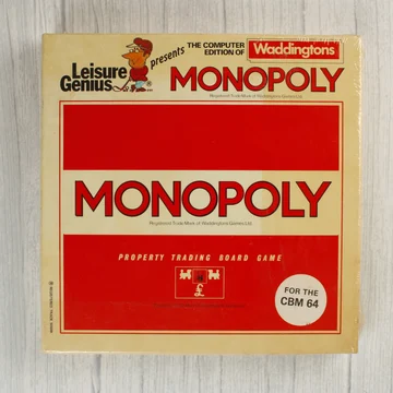 Waddingtons Monopoly Commodore 64 játék dobozának eleje