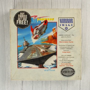Carrier Command videójáték dobozának előlapja repülőgép-hordozóval