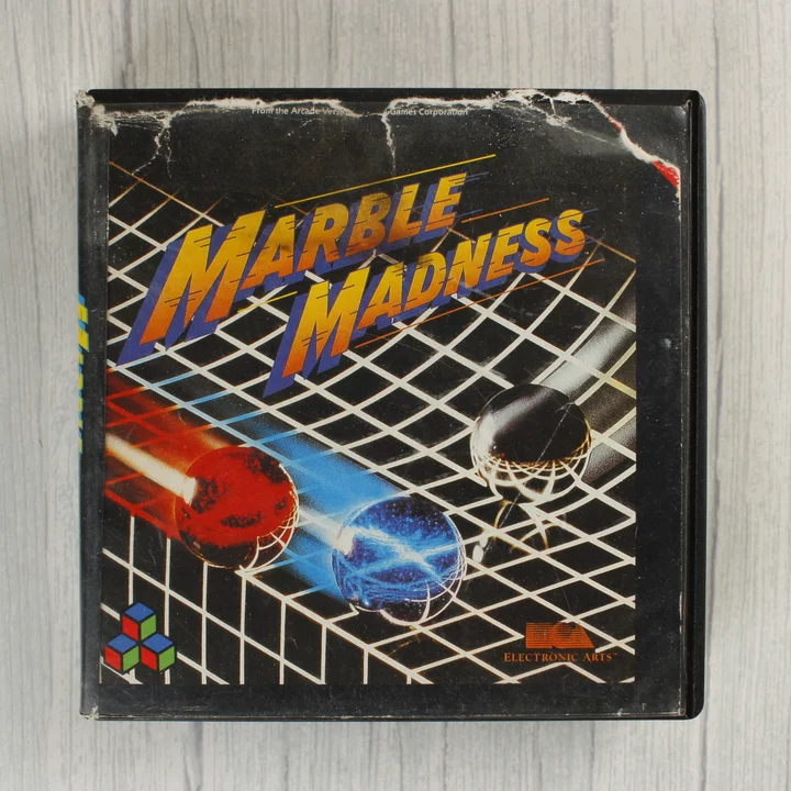 A Marble Madness videójáték dobozának előlapja
