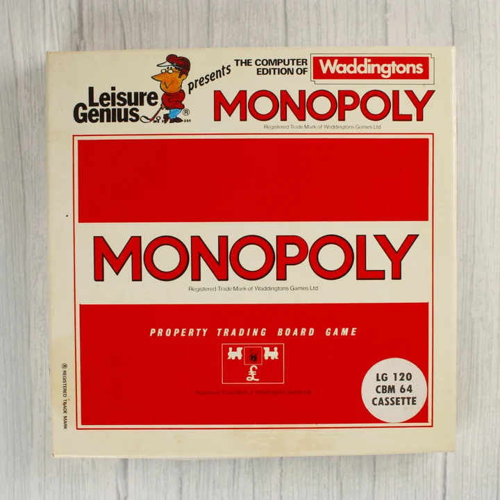 A Monopoly Commodore 64-es kiadásának doboza elölről