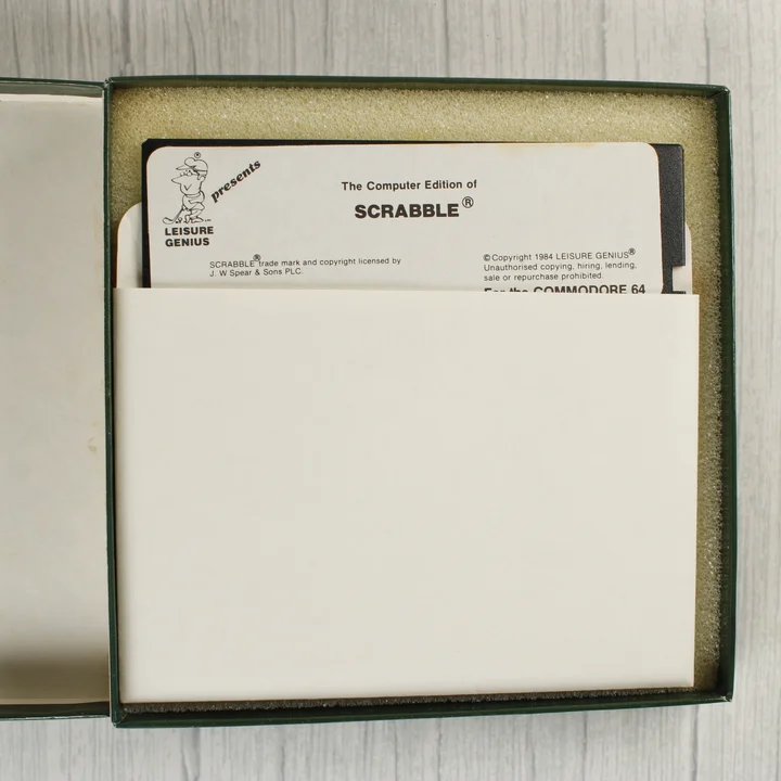 Computer Scrabble 5,25 colos floppy lemez a dobozban