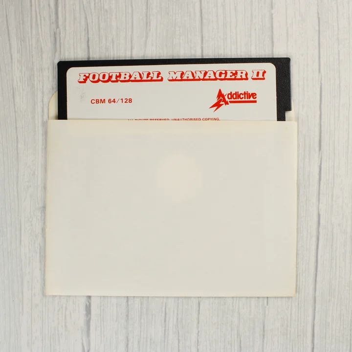 Football Manager 2 5,25 colos floppy lemez papírtokban