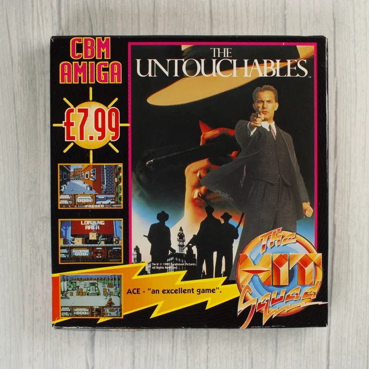 The Untouchables Amiga játék dobozának eleje
