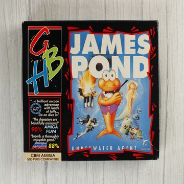 James Pond: Underwater Agent Amiga játék dobozának előlapja