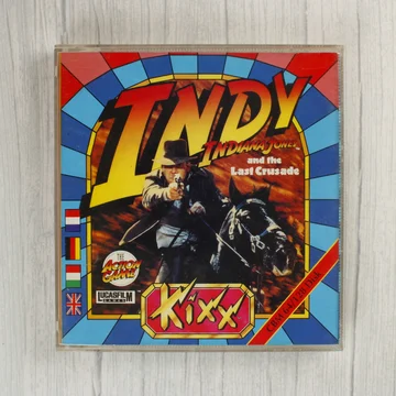 Indiana Jones and the Last Crusade C64 játék borítója