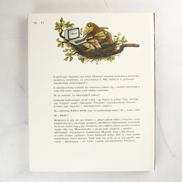 A Műsoron a számítógép könyv hátoldala