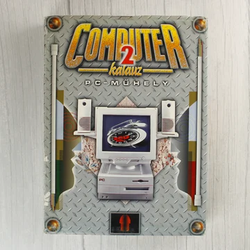 A Computer Kalauz 2. PC-Műhely szoftver színes kartondoboza elölről.