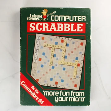 A Computer Scrabble Commodore 64 játék dobozának előlapja