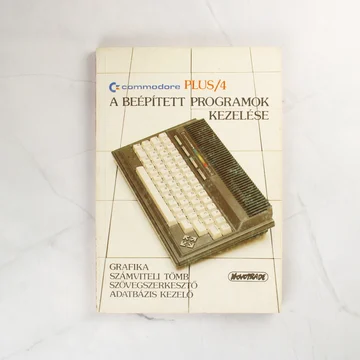 A Commodore Plus/4 A beépített programok kezelése című könyv első borítója