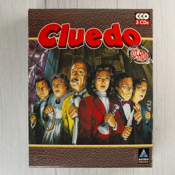 Cluedo PC játék dobozának előlapja karakterekkel